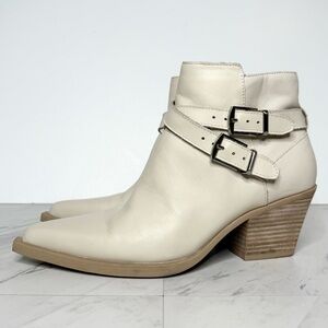 Dolce Vita Stacked Heel Pointy Toe Bootie 8